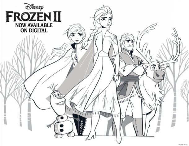 Frozen Coloring Page Free Printable - Kids Activities Blog