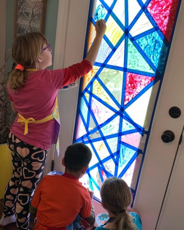 Families Are Creating Stained Glass Windows At Home and Here's How You