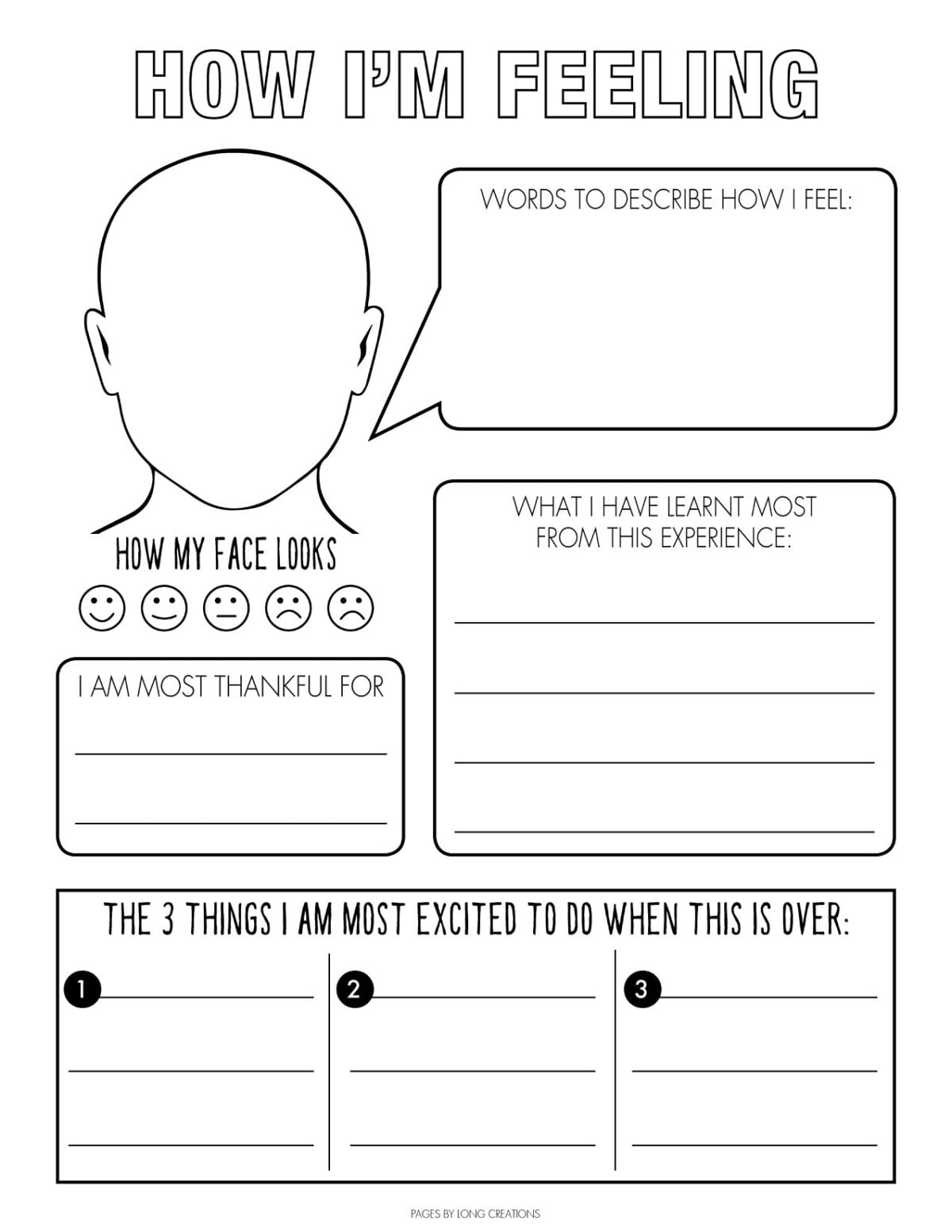 Quarantine Time Capsule Idea for Kids -- Printable Worksheets!