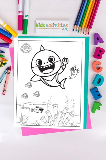 Free Printable Baby Shark Coloring Pages to Download &amp; Print | Kids ...