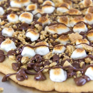S'mores Sugar Cookie Dessert Pizza-image