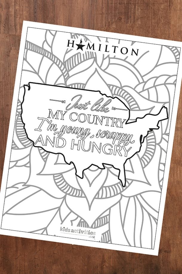 Free Printable Hamilton Coloring - Young Scrappy And Hungry Coloring Sheet Hamilton 610x915