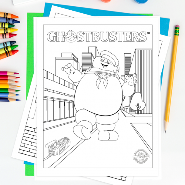 Ghostbusters free printable coloring pages for kids Kids Activities Blog