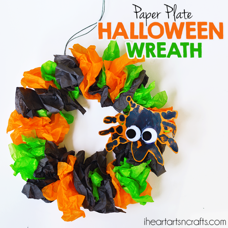 Image for Construct a Halloween Paper Plate Wreath
