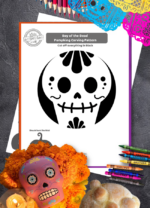 Free Printable Day of the Dead Sugar Skull Pumpkin Carving Stencils ...