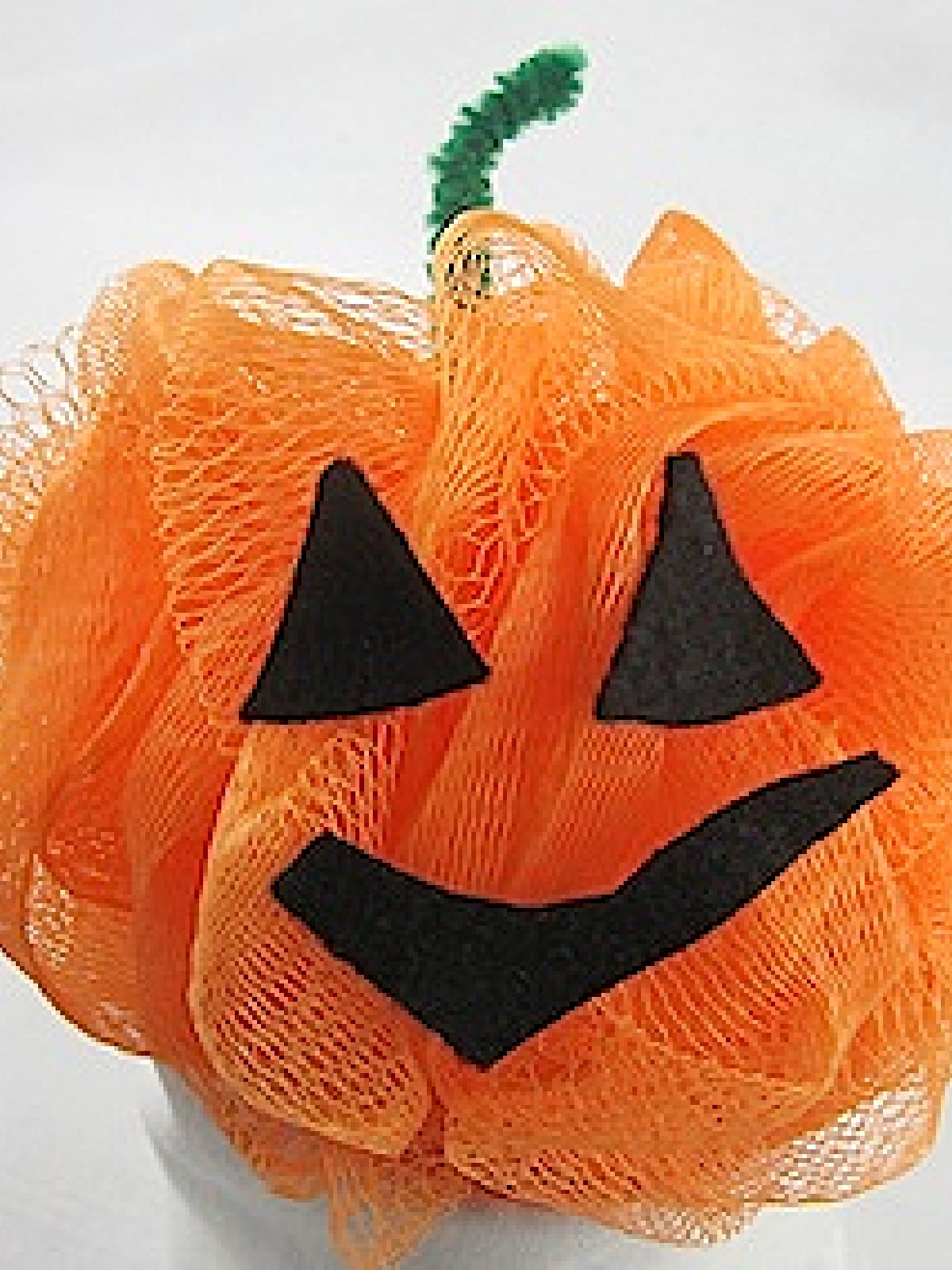 Pumpkin Craft- Pumpkin luffa with black eyes and mouth - Kids Activities Blog