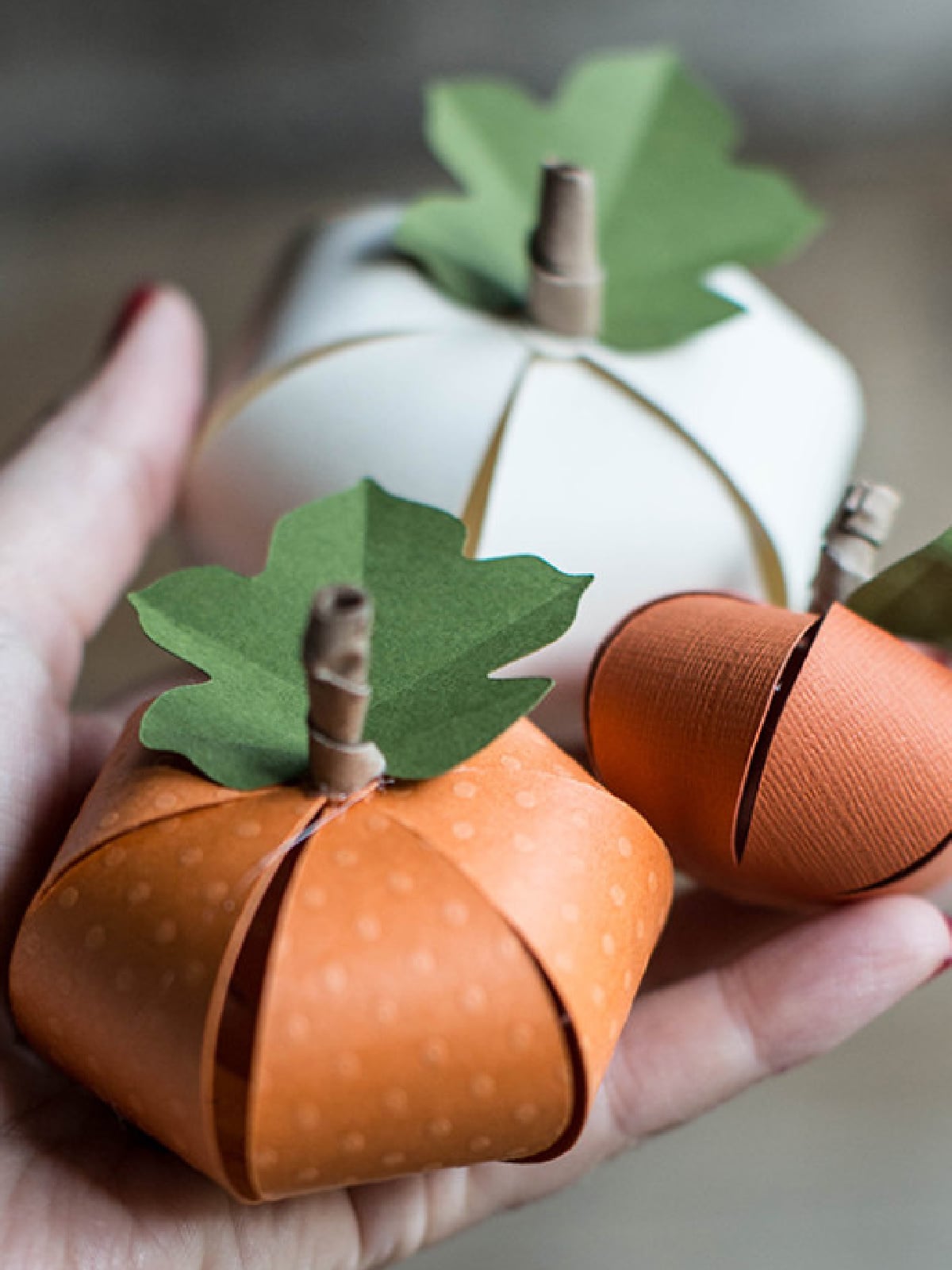 Pumpkin Activities- Pumpkin decor with paper sticks and leaves- Kids Activities Blog