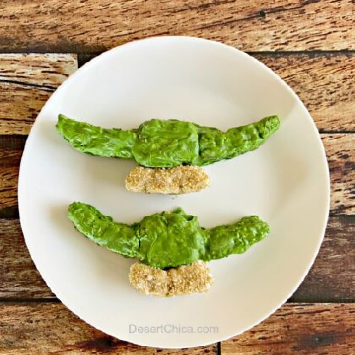 Mandalorian food- Yoda rice krispy treats- Kids Activities Blog