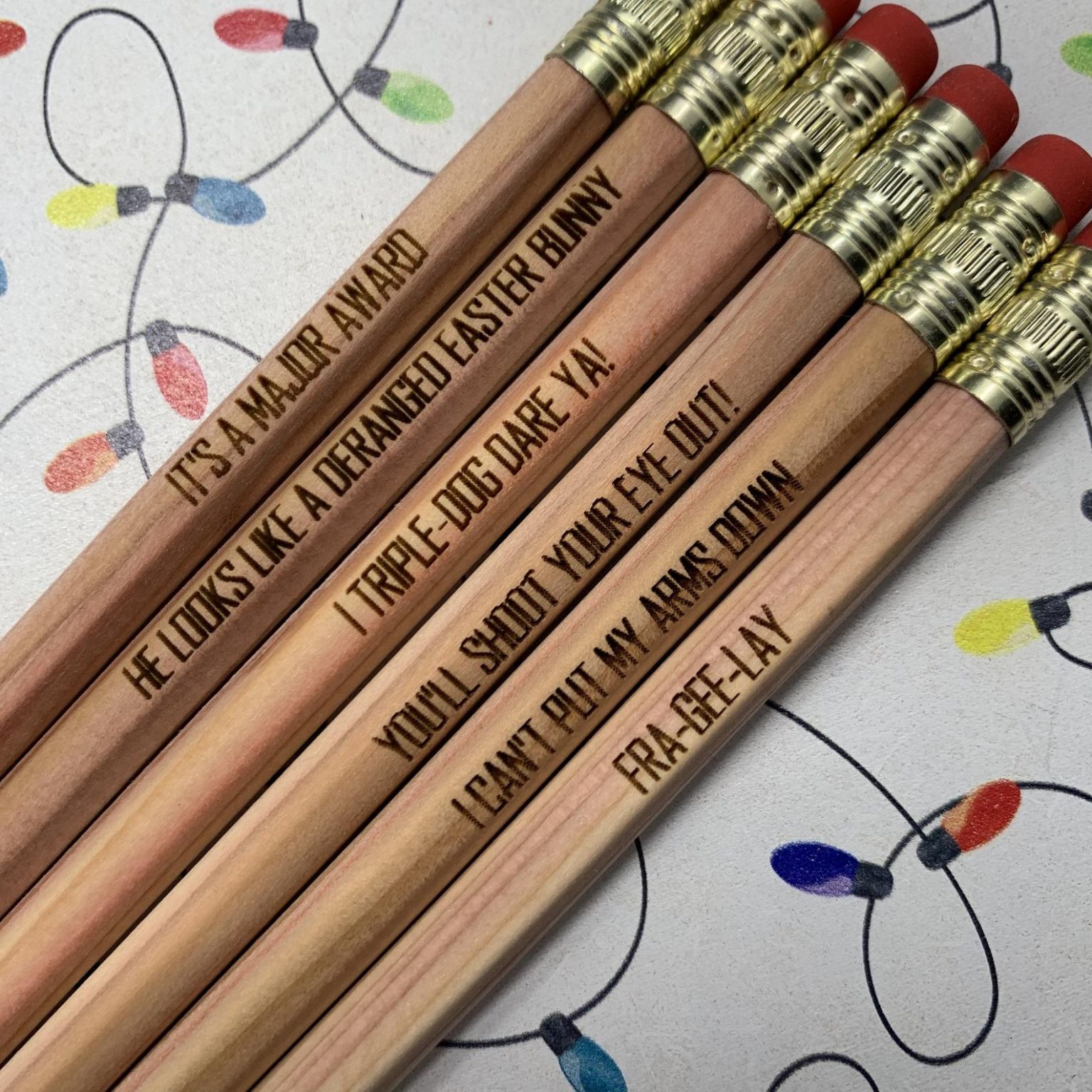 These Christmas Movie Quote Pencils Are The Only Thing I'll Be Writing