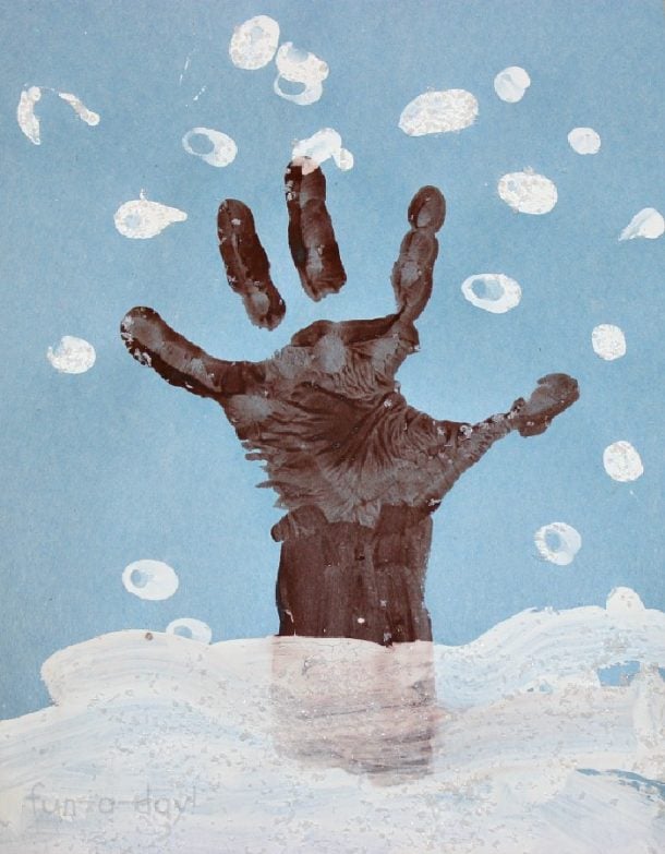 150+ Kids Handprint Art Projects for All Seasons | Kids Activities Blog Reindeer Handprint Ornament