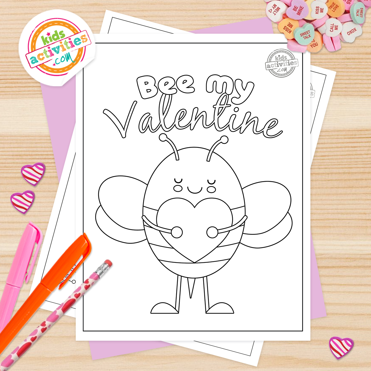 Be my Valentine Coloring Pages | Kids Activities Blog