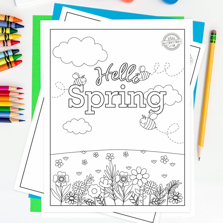 Hello Spring Coloring Pages To Welcome Spring Season Kids Activities Blog Hello spring coloring pages to welcome spring season kids activities blog