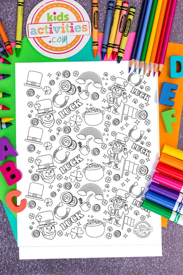 St. Patrick's Day Doodle Coloring Pages | Kids Activities Blog