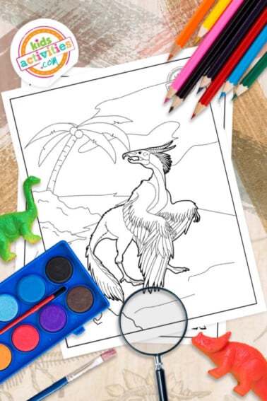 archaeopteryx coloring pages