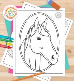 Realistic Free Printable Horse Coloring Pages | Kids Activities Blog