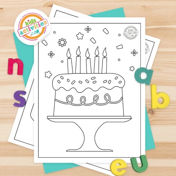 Free Printable Birthday Cake Coloring Pages | Kids Activities Blog