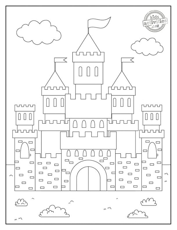 Free Castle Coloring Pages for Kids to Color | Kids Activities Blog