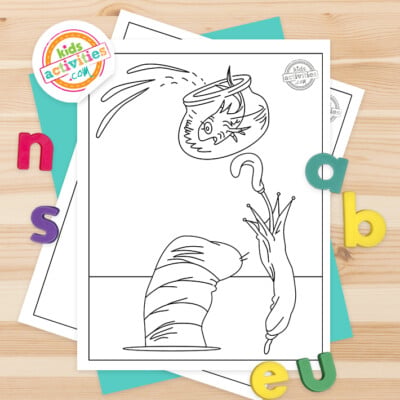 Fun &amp; Free Printable Cat in the Hat Coloring Pages | Kids Activities Blog