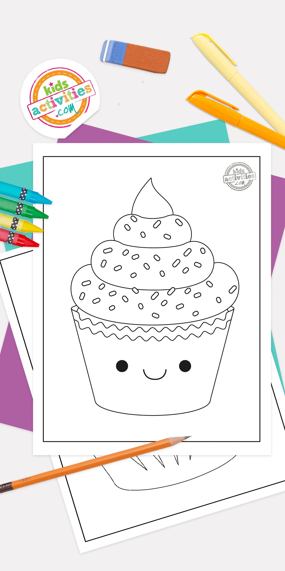 Free Printable Cupcake Coloring Pages | Kids Activities Blog