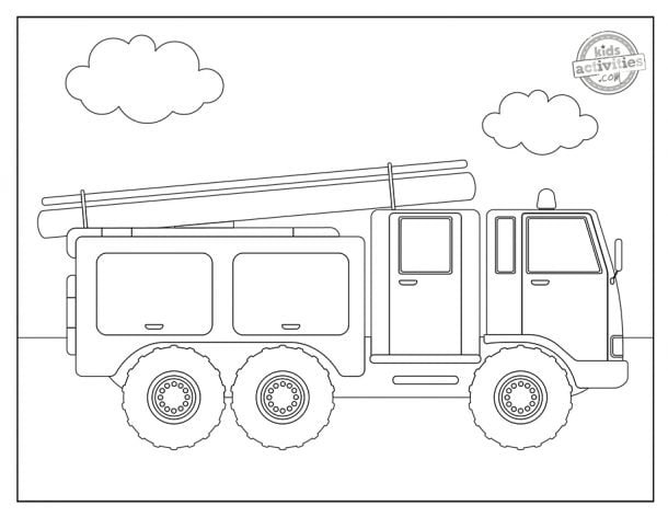 Best Fire Truck Coloring Pages | Kids Activities Blog