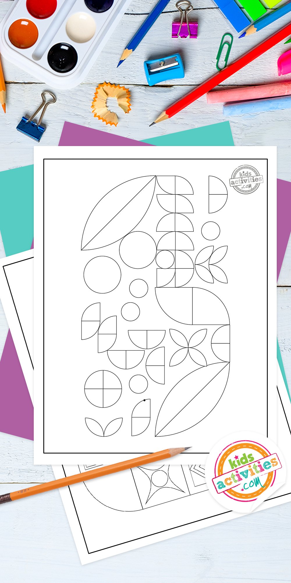 Free Printable Geometric Coloring Pages for Children | FKAkidstv