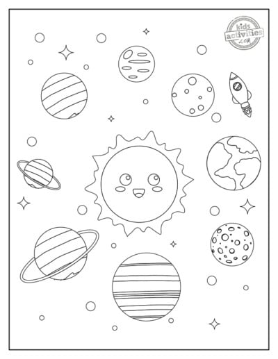 Free Printable Planets Coloring Pages For Kids | Kids Activities Blog