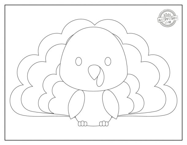 Cutest Preschool Turkey Coloring Pages | Kids Activities Blog