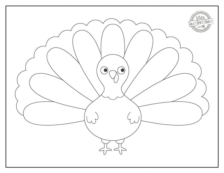 Cutest Preschool Turkey Coloring Pages | Kids Activities Blog