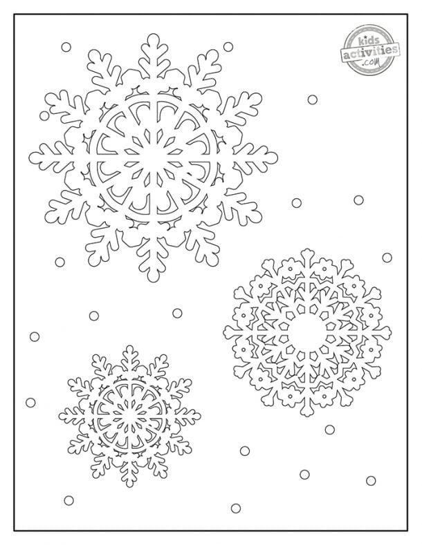 Free Printable Snowflakes Coloring Pages | Kids Activities Blog