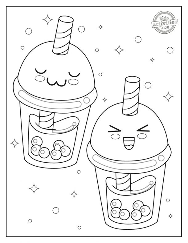 Free Printable Kawaii Coloring Pages