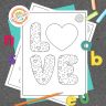 Super Cute Love Coloring Pages for Kids | Kids Activities Blog