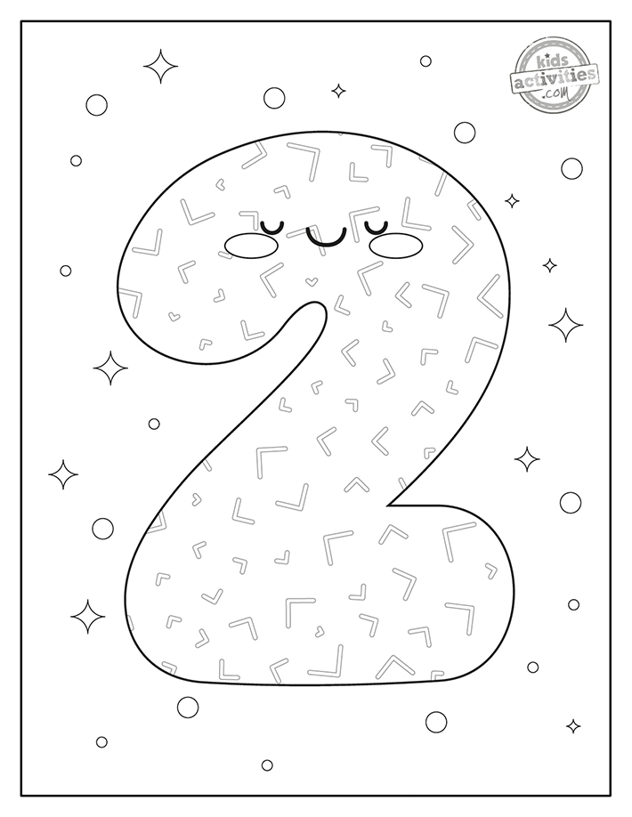 Number Math 2 Coloring Page