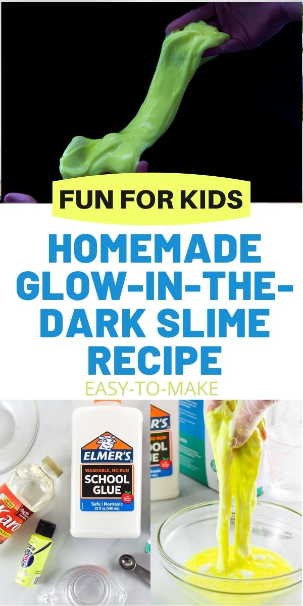 How to Make Glow in the Dark Slime the Easy Way | Kids Activities Blog