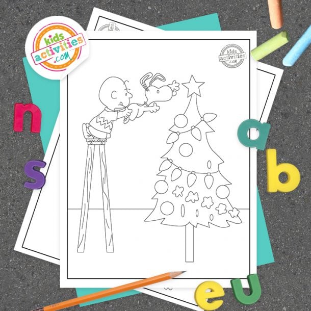 Charlie Brown Christmas Coloring Pages | Kids Activities Blog
