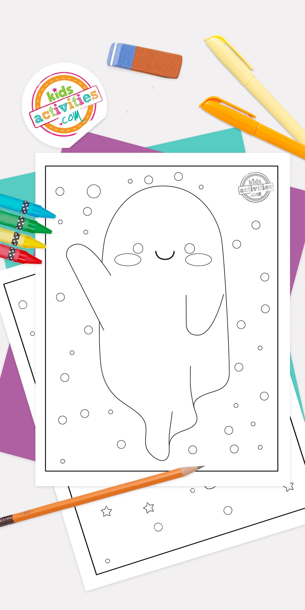 Cutest Friendly Ghost Coloring Pages for Kids | Kids Activities Blog