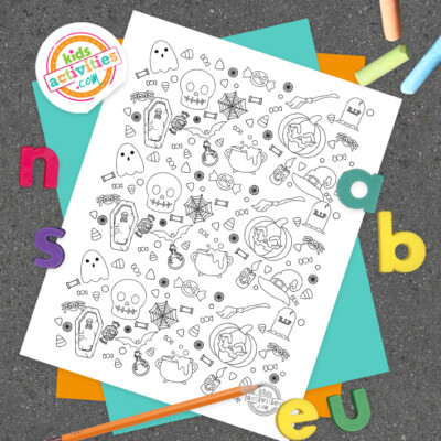 Free Printable Halloween Doodle Coloring Pages | Kids Activities Blog
