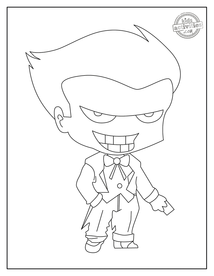 The Joker Coloring Coloring Pages The Joker Coloring Coloring Pages
