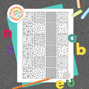 Fun and Free Doodles Patterns Coloring Page | Kids Activities Blog