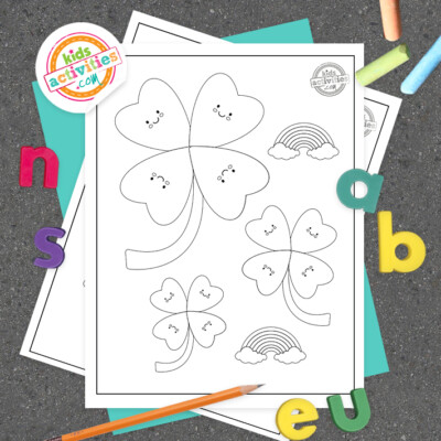 Printable Lucky Shamrock Coloring Pages Perfect for St Patrick's Day ...