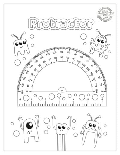 Printable Protractor Coloring Pages for Kids – ParentingBest.com