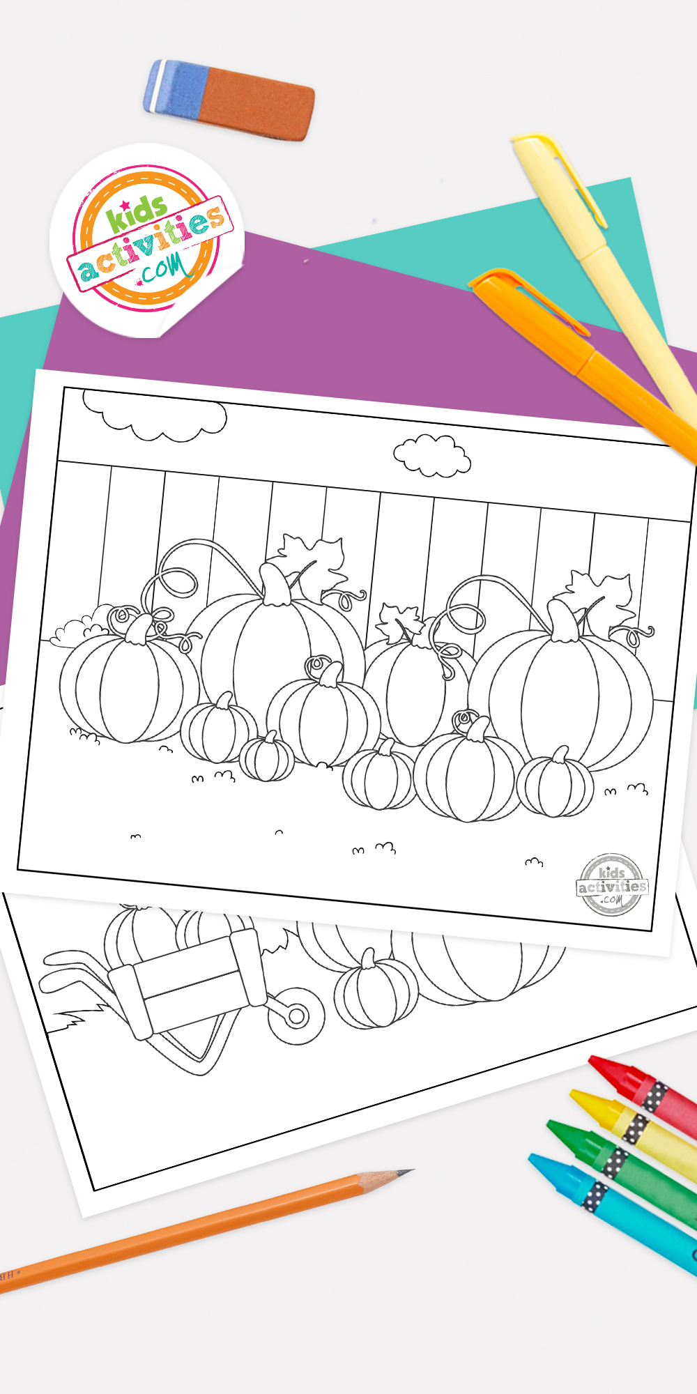 Free Printable Pumpkin Patch Coloring Pages Kids Activities Blog