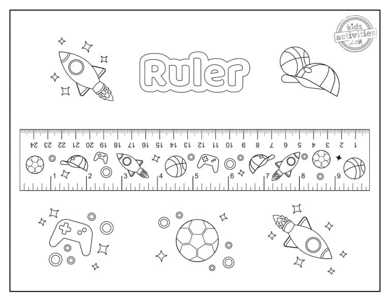 best printable ruler coloring pages cupids health