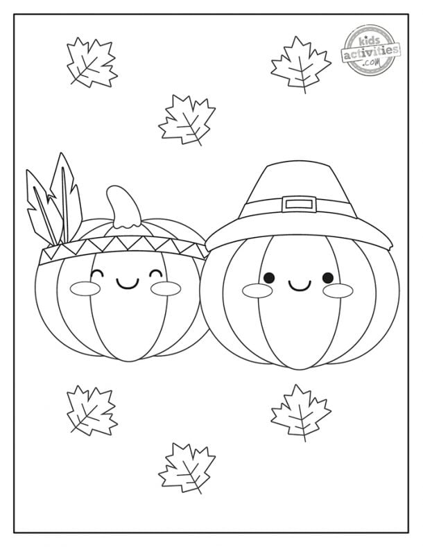Printable Thanksgiving Coloring Pages For Preschool Kids | Kids