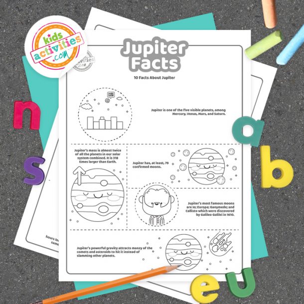 Fun Jupiter Facts For Kids To Print and Learn | Kids Activities Blog