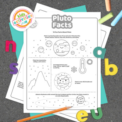 Fun Pluto Facts For Kids To Print and Learn | Kids Activities Blog