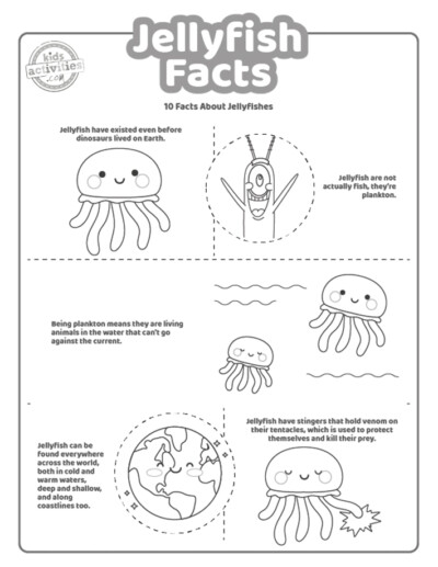 Fun Jellyfish Facts for Kids to Print &amp; Play |Kids Activities Blog