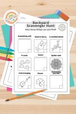 Free Printable Backyard Scavenger Hunt For Kids | Kids Activities Blog