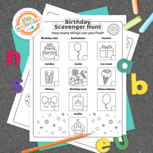 Free Printable Birthday Scavenger Hunt For Kids | Kids Activities Blog