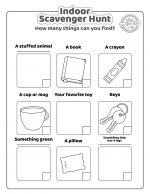 Indoor Scavenger Hunt Printables Kids Activities Blog
