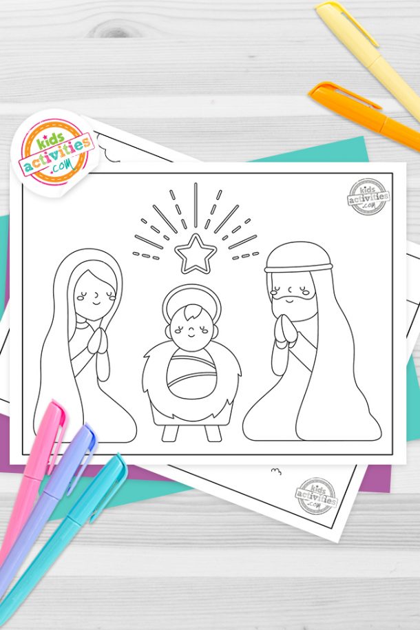 Free Printable Sunday School Christmas Coloring Pages